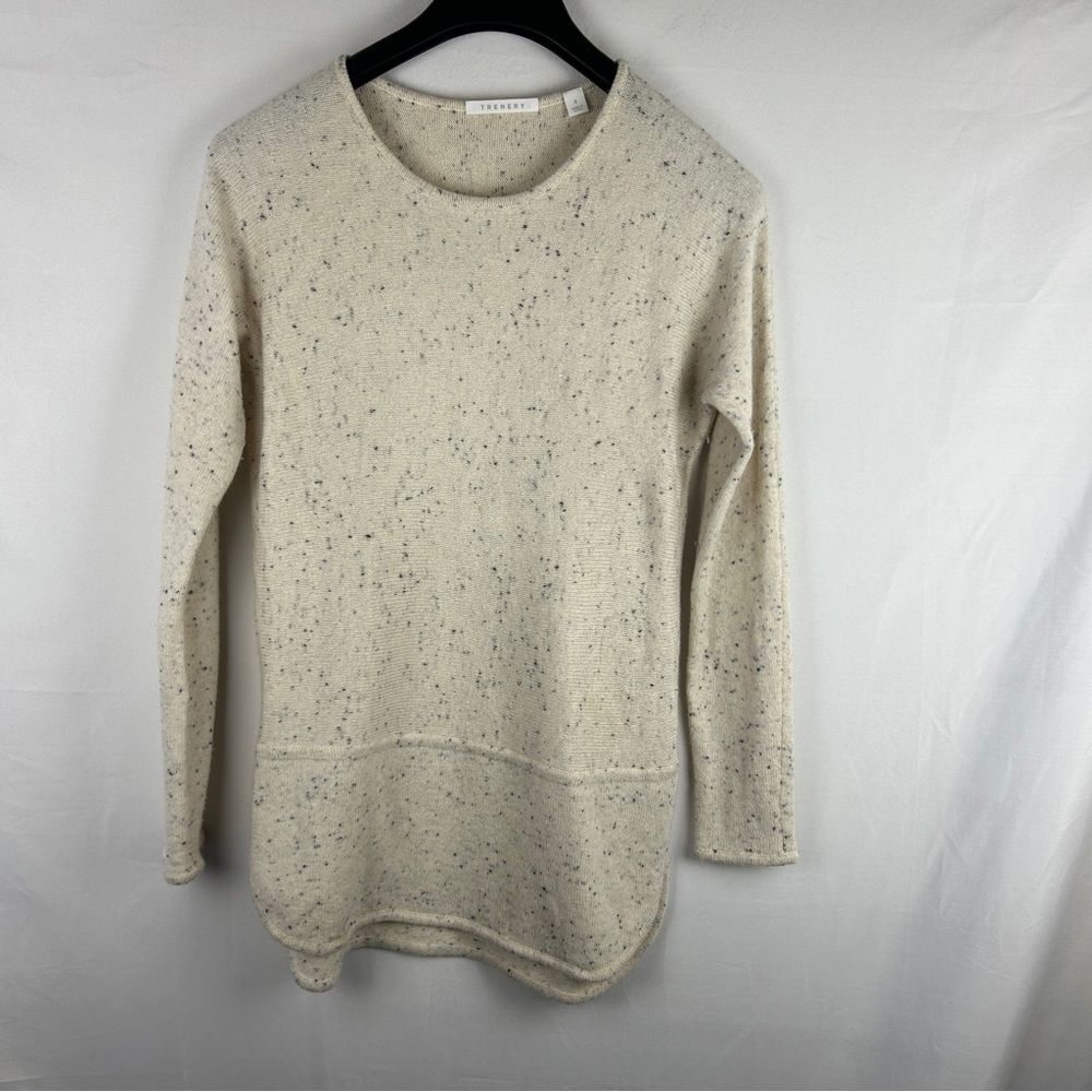 Trenery beige space dye cashmere wool blended sweater size S